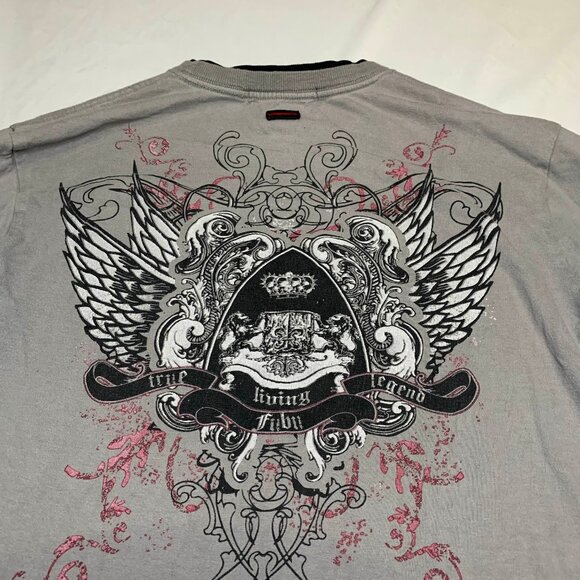 VTG 90s Y2K Rare FUBU The Collection Layered T-Shirt Mens Older Brother Core - Picture 9 of 12